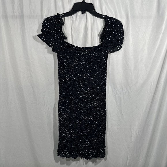 EUC Reformation [ Small ] Polka Dot Minnie‎ Mini Dress in Black White #Q393 - Picture 6 of 15